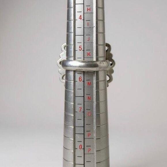 Kingman Turquoise 925 Sterling Silver Ring Statement Southwestern Cluster Size 5 - Picture 3 of 6